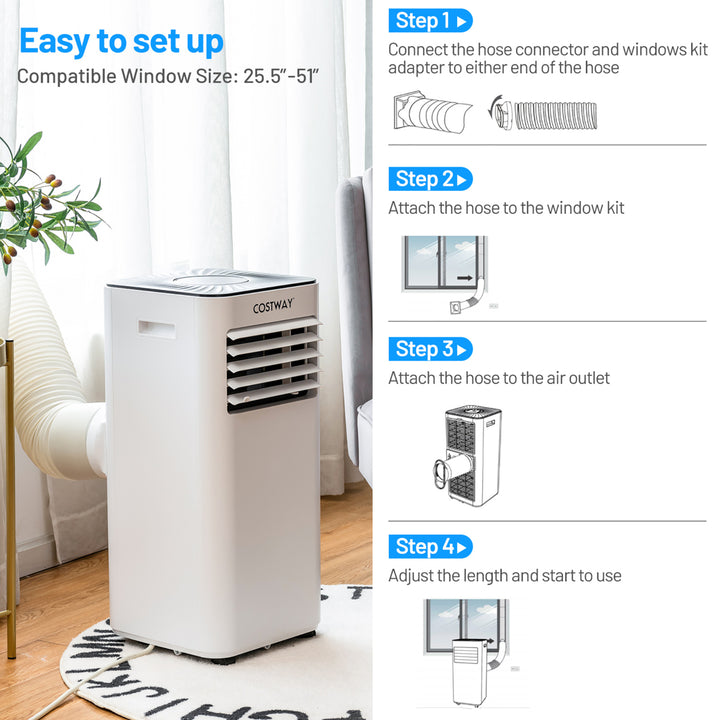 Portable Air Conditioner 6000 BTU (10000 BTU ASHRAE) Evaporative Air Cooler Dehumidifier Image 9