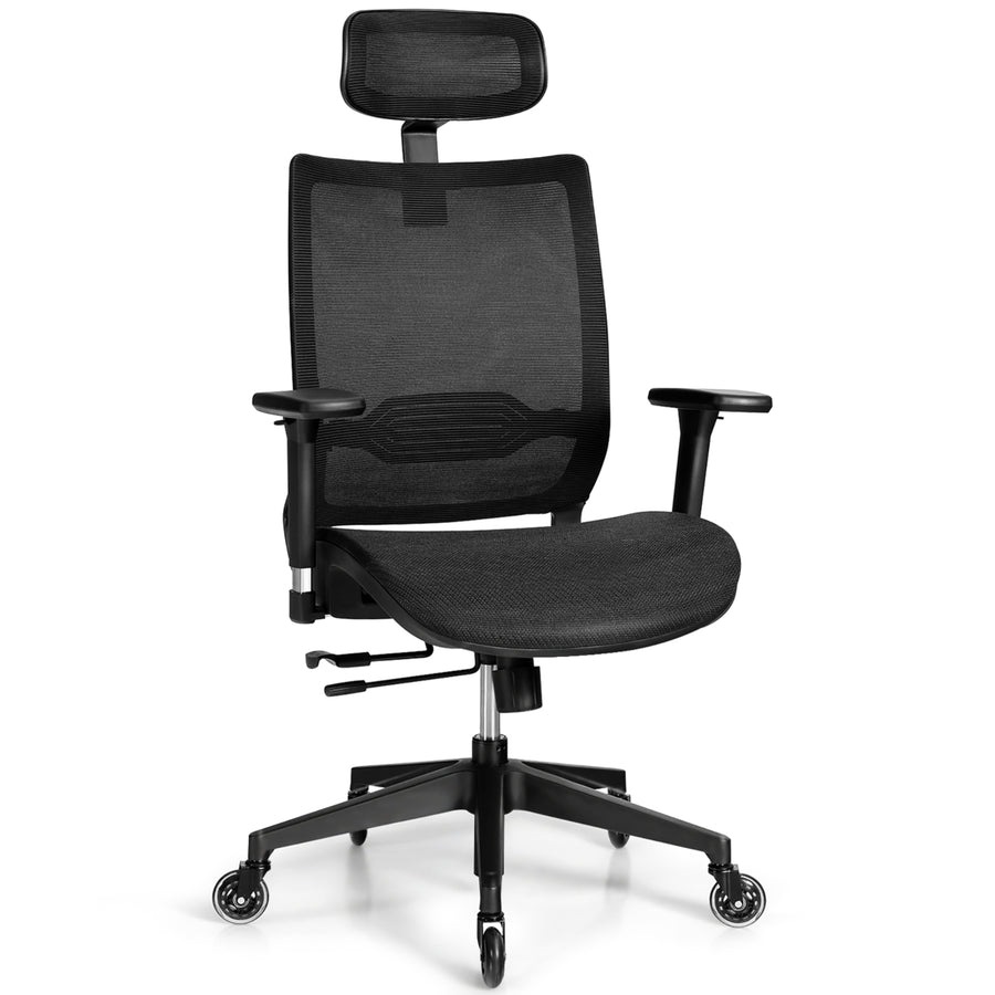 Office Chair Adjustable Mesh Computer Chair with Sliding Seat and Lumbar Support Image 1