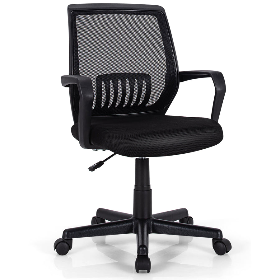 Mid-Back Mesh Chair Height Adjustable Executive Chair w/ Lumbar Support Image 1