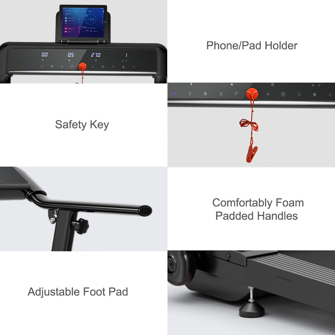 Folding Treadmill Walking Running Machine W/Touch Screen Home Gym Office Image 8