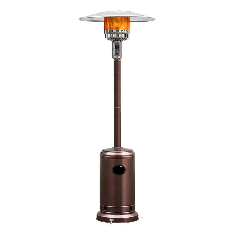 50000 BTU Propane Patio Heater Standing LP Gas Steel W/ Wheels Bronze Image 1