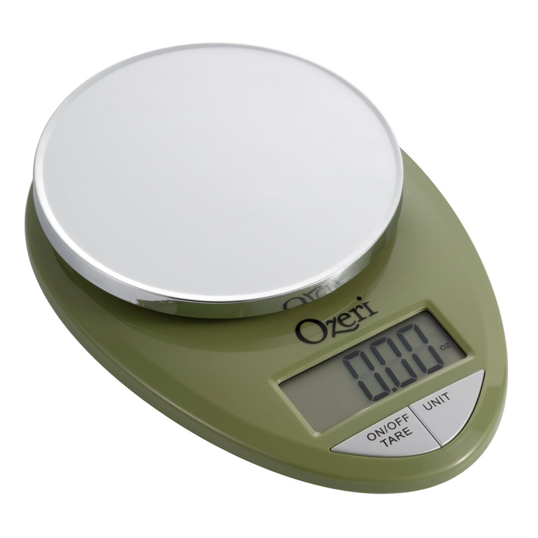 Ozeri Pro Digital Kitchen Food Scale Chrome 0.05 oz to 12 lbs 1g to 5.4kg Image 1