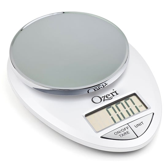 Ozeri Pro Digital Kitchen Food Scale Chrome 0.05 oz to 12 lbs 1g to 5.4kg Image 1