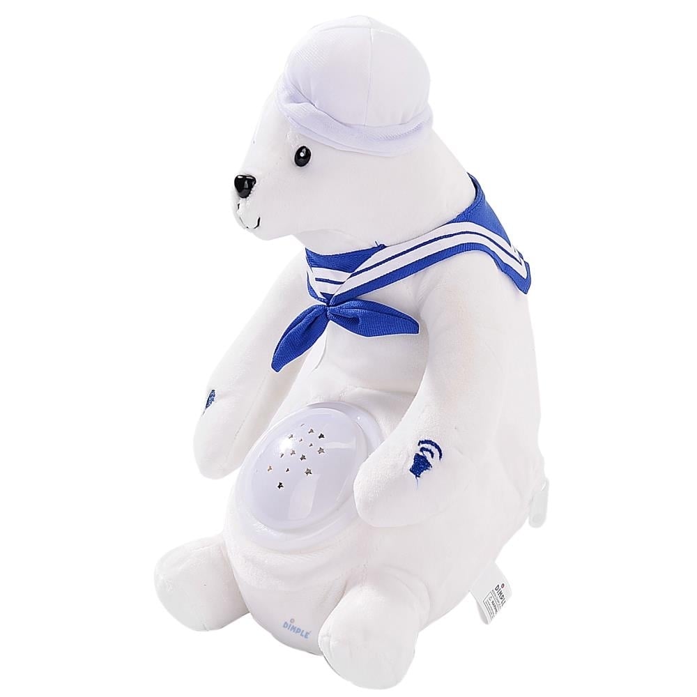 Dimple Barry Polar Bear Nightlight Soother Lullabies Nature Sounds Projector Image 2