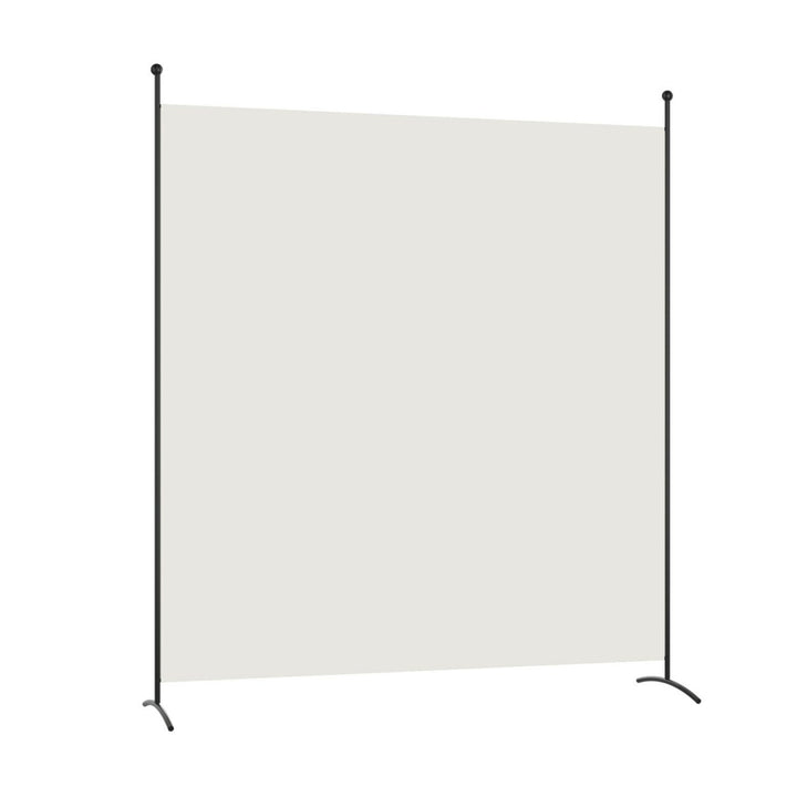 Single Panel Room Divider Privacy Partition Screen for Office Home Black/Beige Image 1