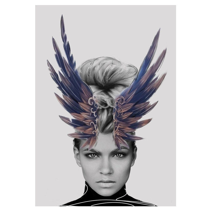 Crown of Feathers Print fine Matte Paper A3 50x70cm 61x91cm 70x100cm Image 1