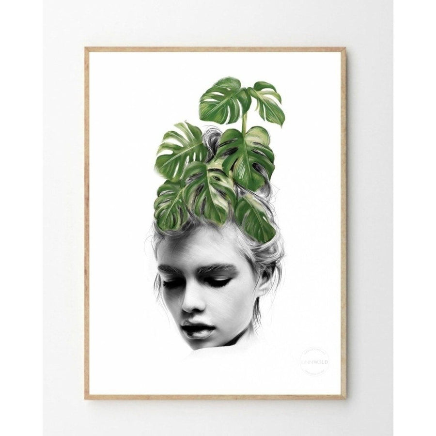 Monstera Print fine Matte Paper Art Various Sizes Unframed Decor Image 1