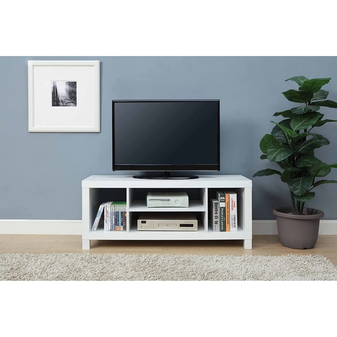 TV Stand for TVs up to 42", Dimension: 47.24 x 15.75 x 19.09 Inches (White) Image 1