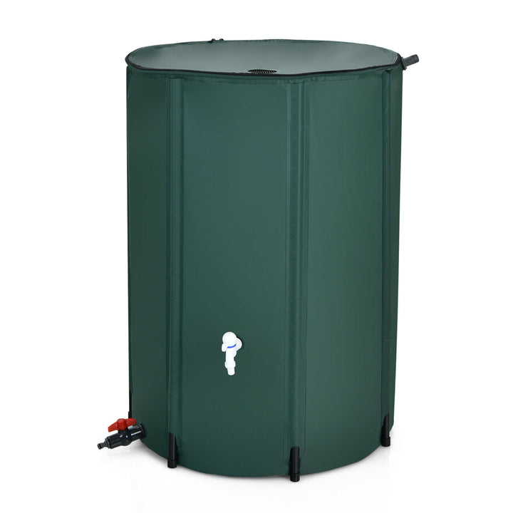 100 Gallon Portable Rain Barrel Water Collector CollapsibleTank w /Spigot Filter Image 10