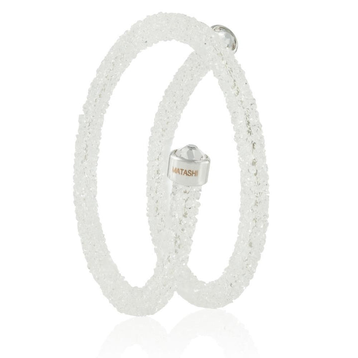 Matashi Krysta White Wrap Around Luxurious Crystal Bracelet Image 2