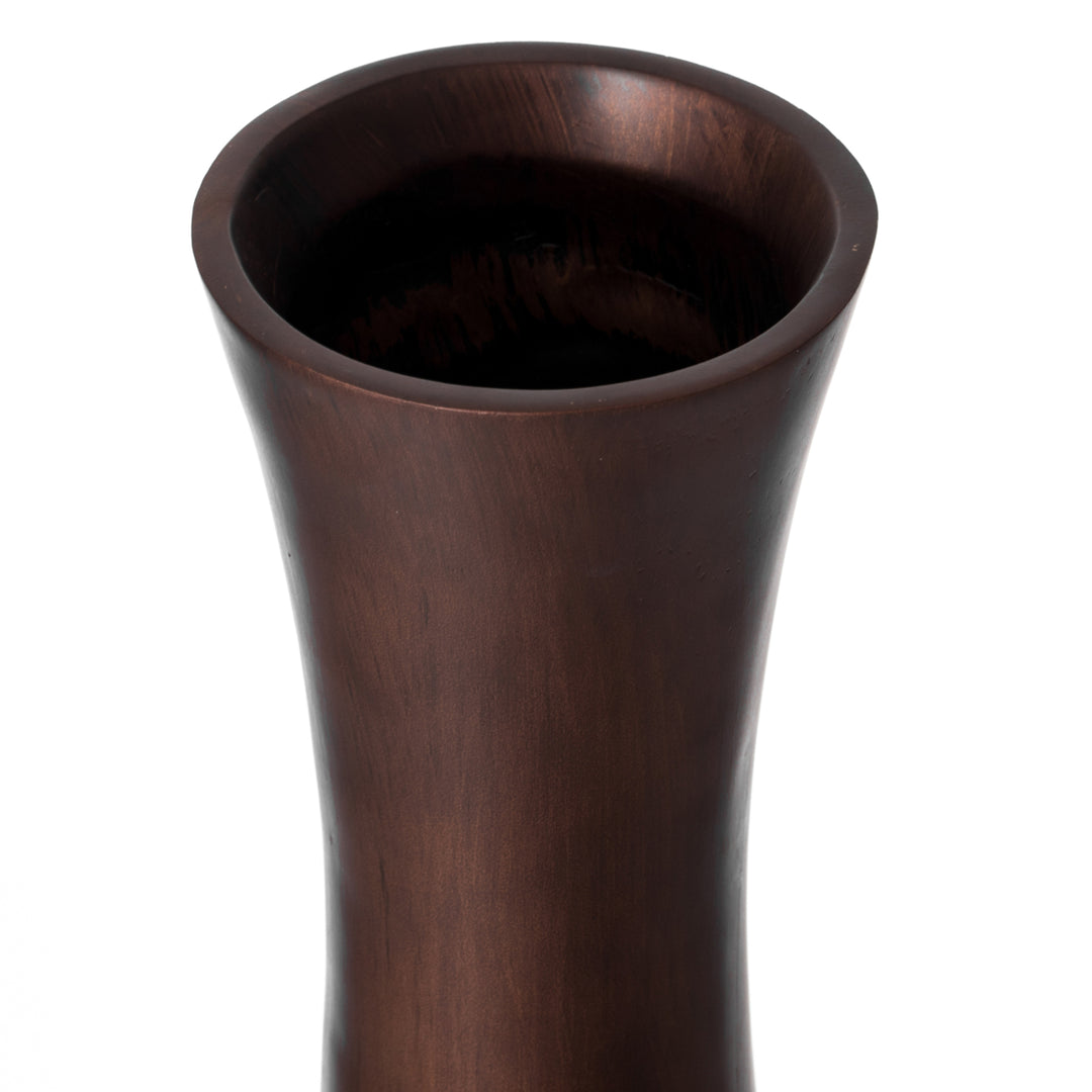 Elegant Decorative Tall Trumpet Shape Floor Vase in Brown - Modern Home D cor Accent, Sleek Tall Floor Vase for Living Image 6