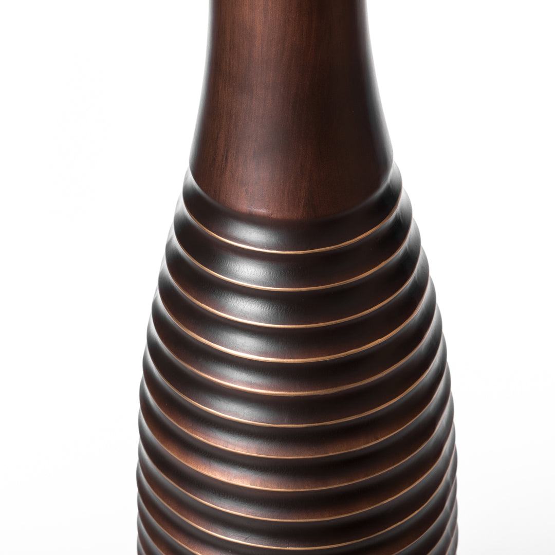 Elegant Decorative Tall Trumpet Shape Floor Vase in Brown - Modern Home D cor Accent, Sleek Tall Floor Vase for Living Image 7