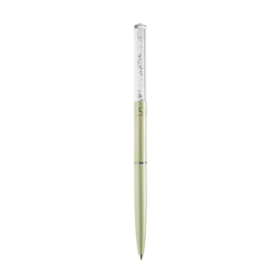 Matashi Cream Chrome Plated Stylish Ballpoint Pen with a Miniature Crystalline Top Gift for Christmas Birthday Teacher Image 1