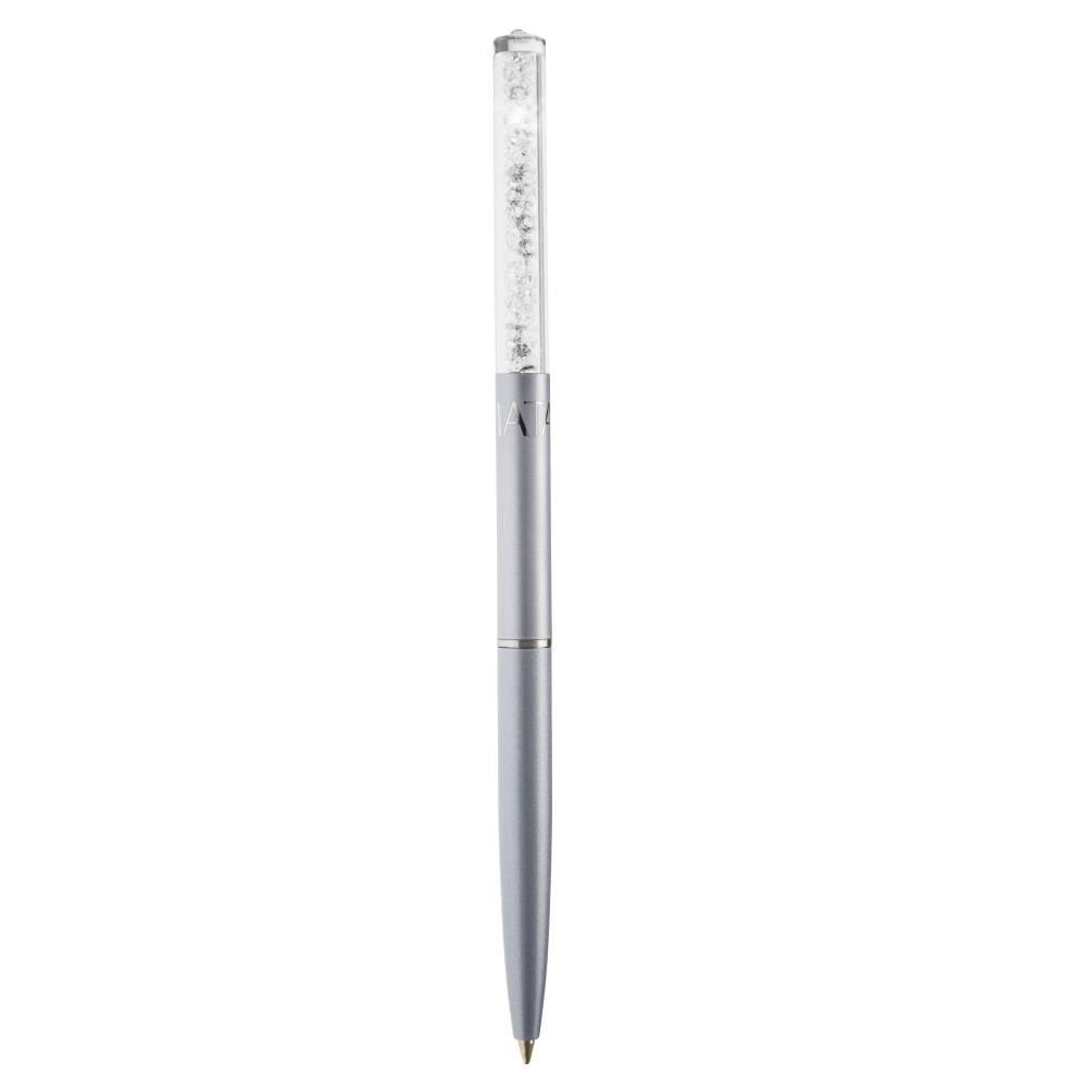 Matashi Purple Chrome Plated Stylish Ballpoint Pen with a Miniature Crystalline Top Gift for Christmas Birthday Teacher Image 1