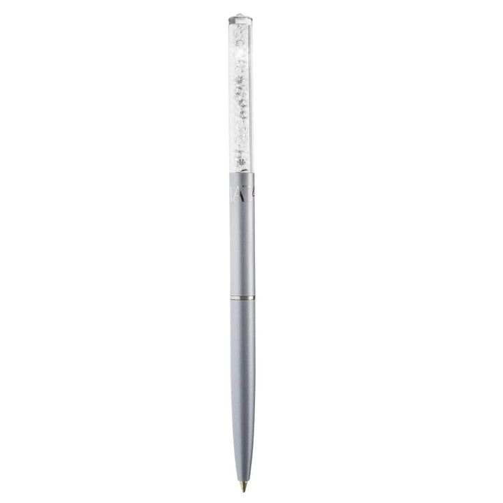 Matashi Purple Chrome Plated Stylish Ballpoint Pen with a Miniature Crystalline Top Gift for Christmas Birthday Teacher Image 1