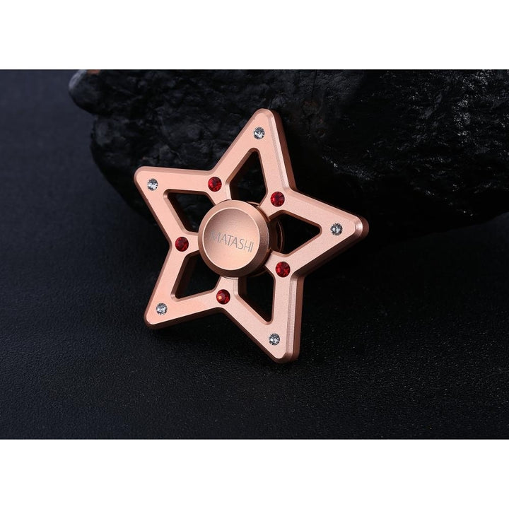 Matashi Rose Gold Hanging Christmas Tree Star Ornament with Matashi Crystals Decorations for Holiday Wedding Party Tree Image 8