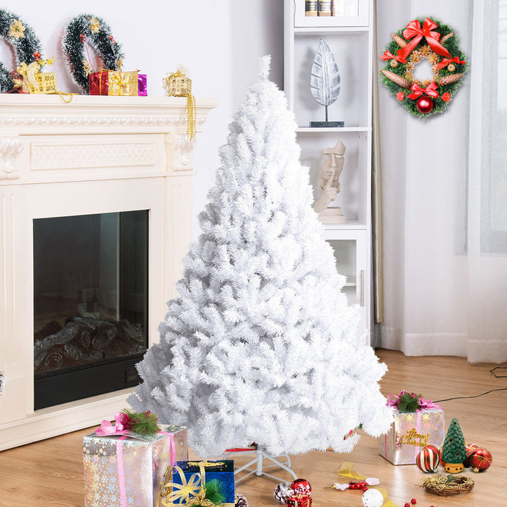 5Ft Artificial PVC Christmas Tree W/Stand Holiday Season Indoor Outdoor White Image 3