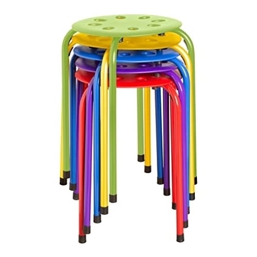 Assorted Color Stacking Stools Image 1