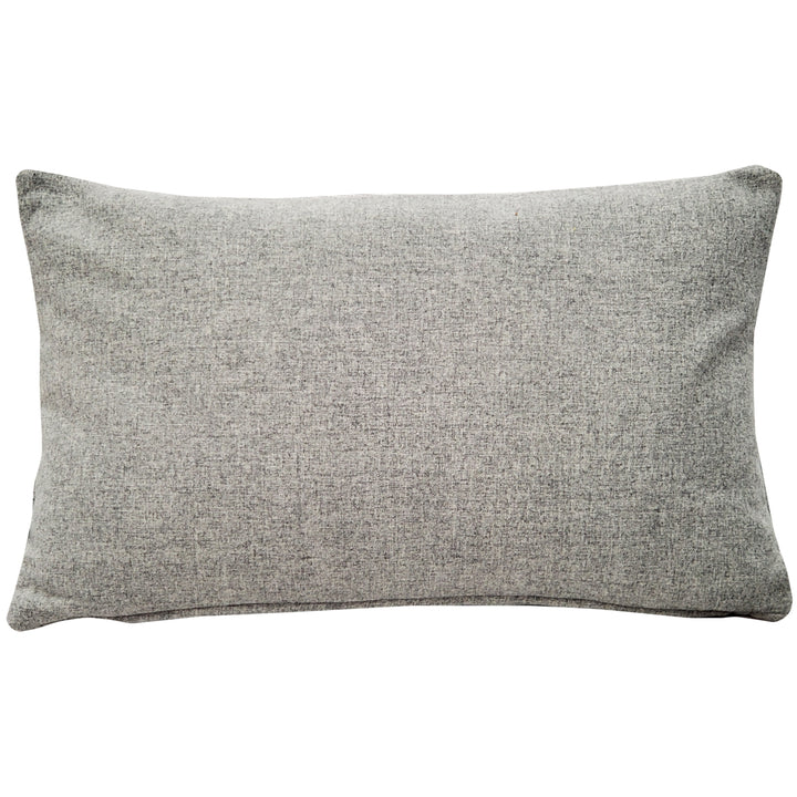 Vancouver Gray Felt Coordinates Pillow 12x19 inch Polyester Decorative Cushion Image 3