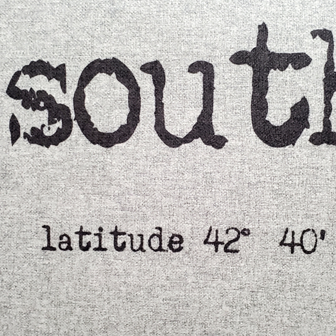 South Haven Gray Felt Coordinates Pillow 12x19 Polyfill Insert Image 2