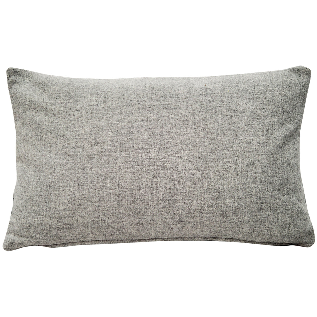 South Haven Gray Felt Coordinates Pillow 12x19 Polyfill Insert Image 3