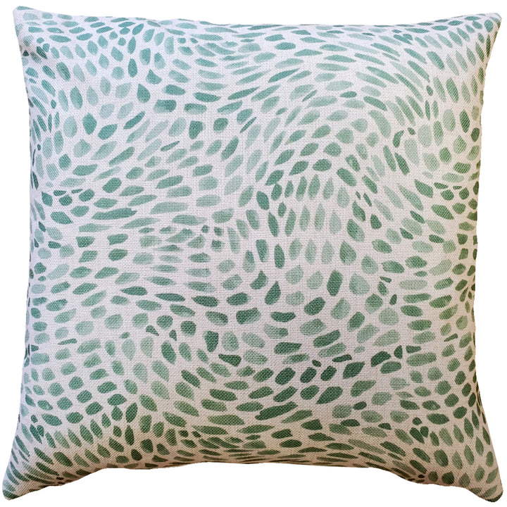 Matisse Dots Spring Green Throw Pillow 19x19 Square Polyfill Insert 100% Polyester Image 1