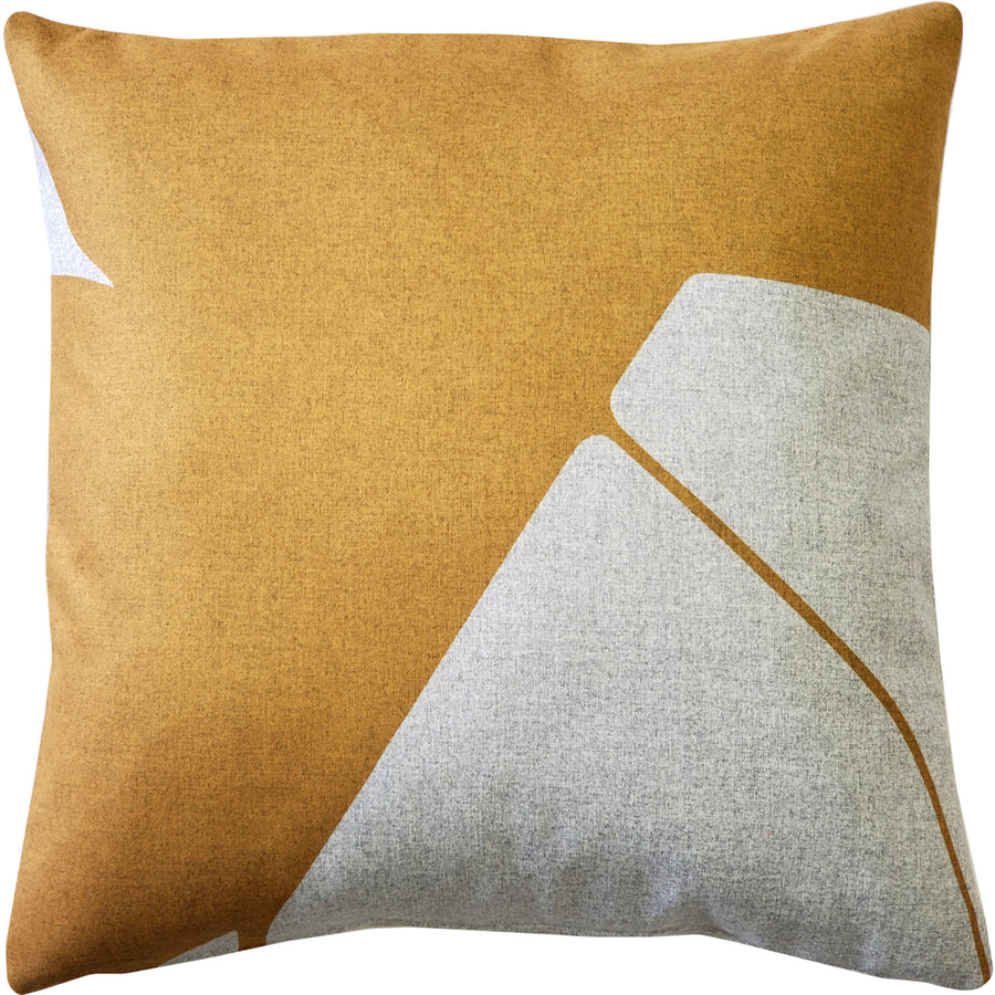 Boketto Renaissance Gold Throw Pillow 19x19 Inches Square, Complete Pillow with Polyfill Pillow Insert Image 1