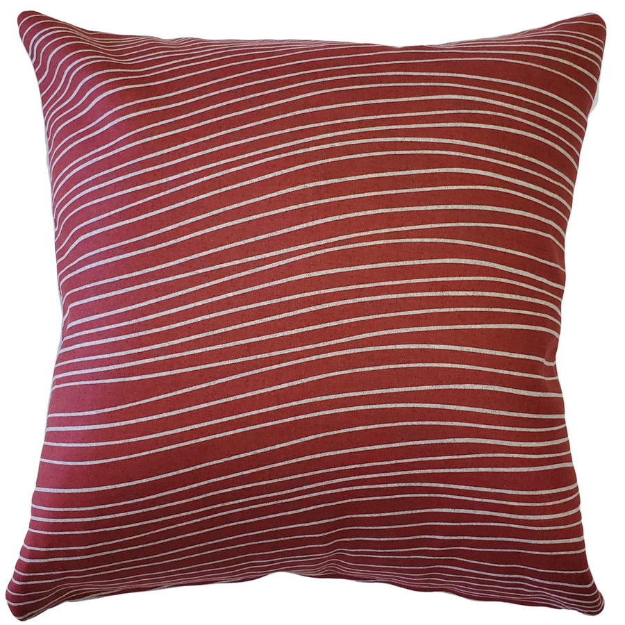 Meraki Spanish Red Throw Pillow 19x19 inches Square Polyester with Insert Image 1