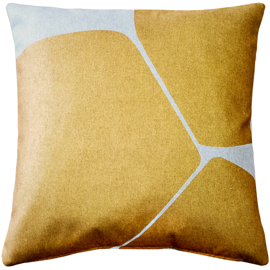 Aurora Renaissance Gold Throw Pillow 19x19 Inches Square, Complete Pillow with Polyfill Pillow Insert Image 1