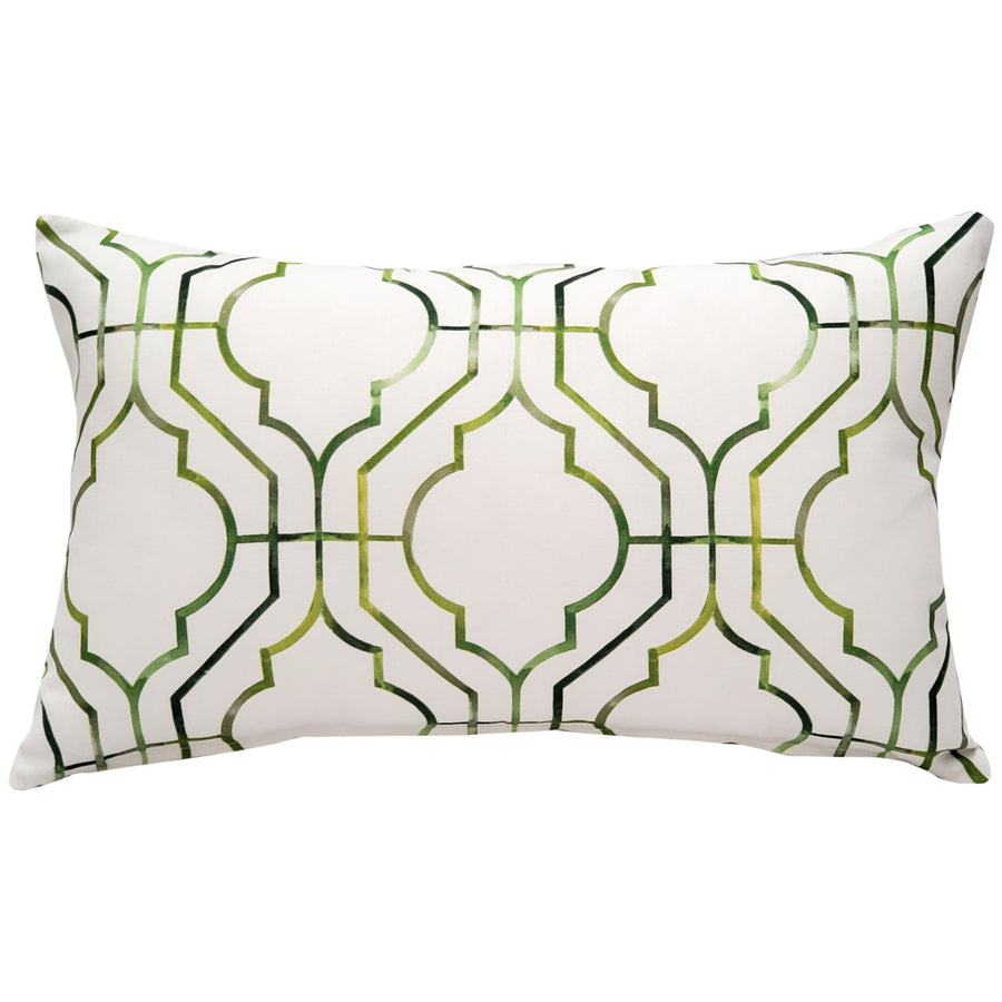 Biltmore Gate Green Throw Pillow 12x20 Inches Square, Complete Pillow with Polyfill Pillow Insert Image 1