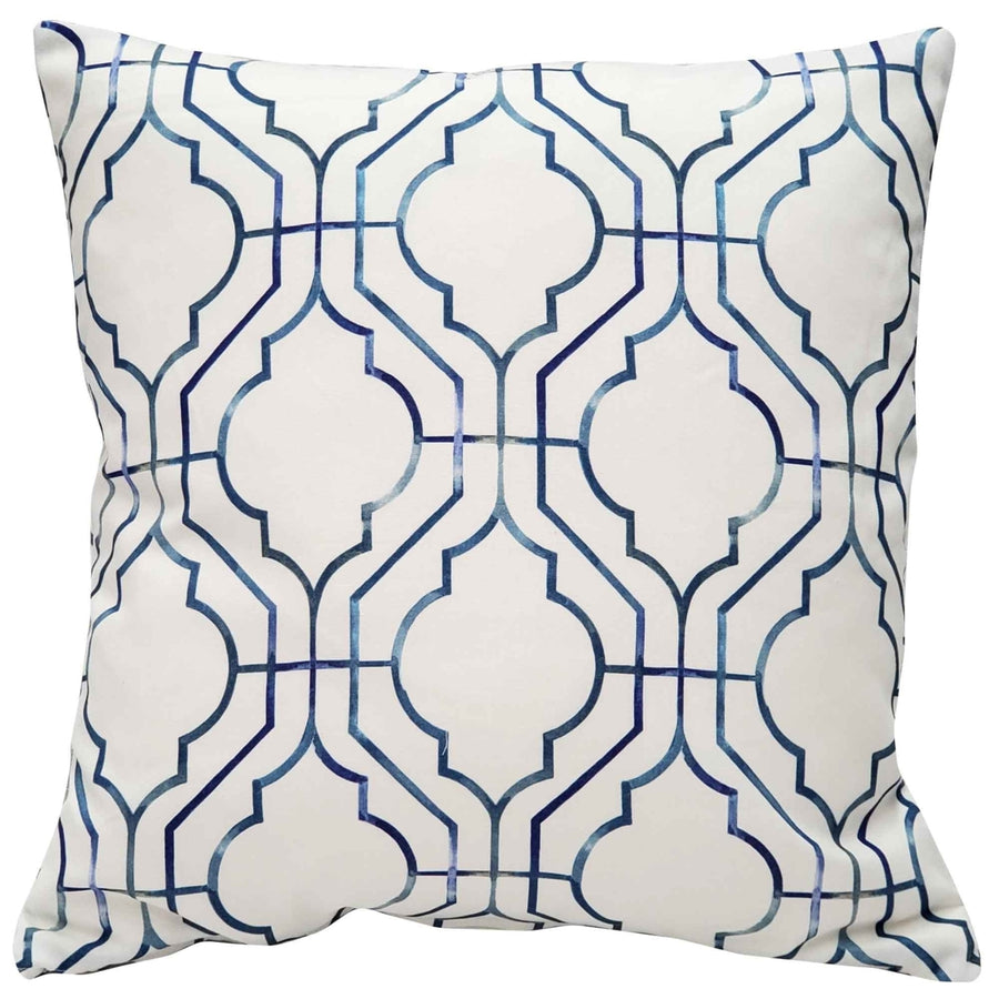 Biltmore Gate Blue Throw Pillow 20x20 Inches Square, Complete Pillow with Polyfill Pillow Insert Image 1
