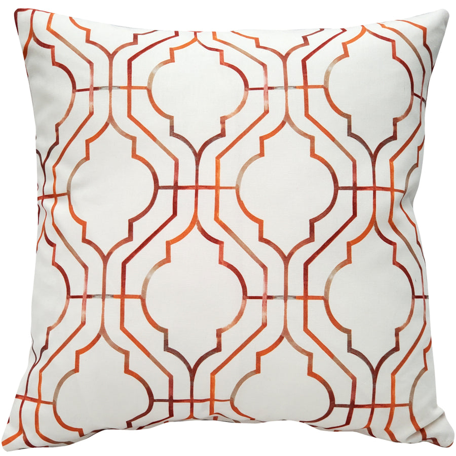 Biltmore Gate Orange Throw Pillow 20x20 Inches Square, Complete Pillow with Polyfill Pillow Insert Image 1