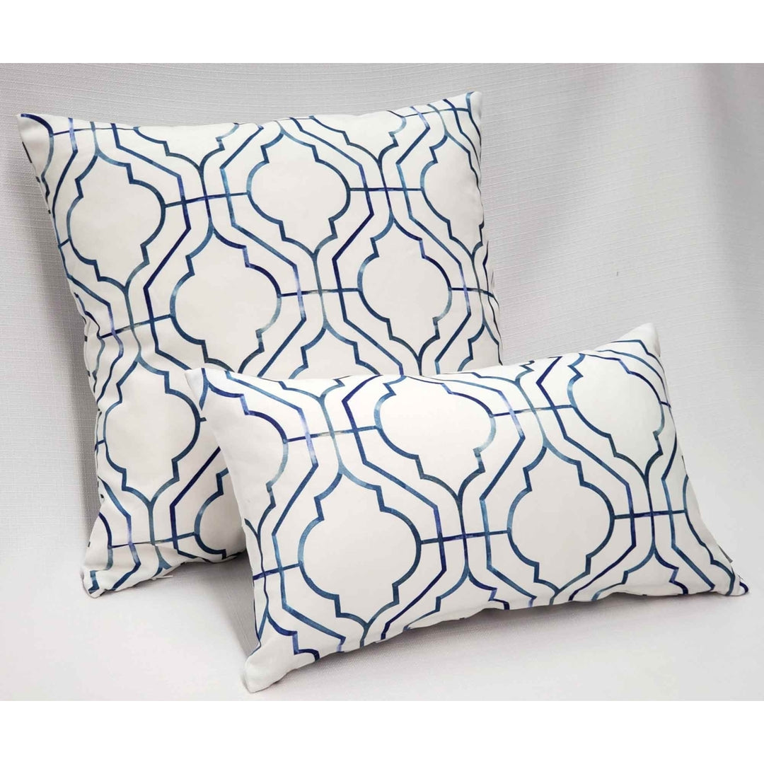 Biltmore Gate Blue Throw Pillow 12x20 Inches Square, Complete Pillow with Polyfill Pillow Insert Image 3