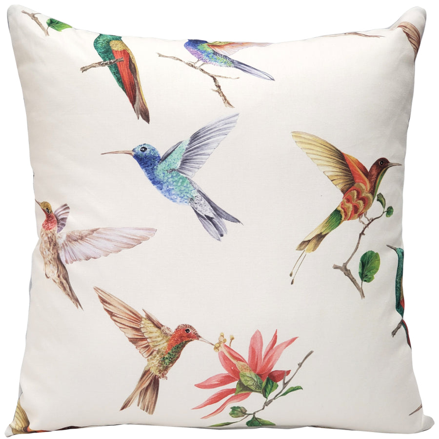 Monteverde Hummingbird Throw Pillow 21x21 Inches Cotton Polyfill Insert Image 1