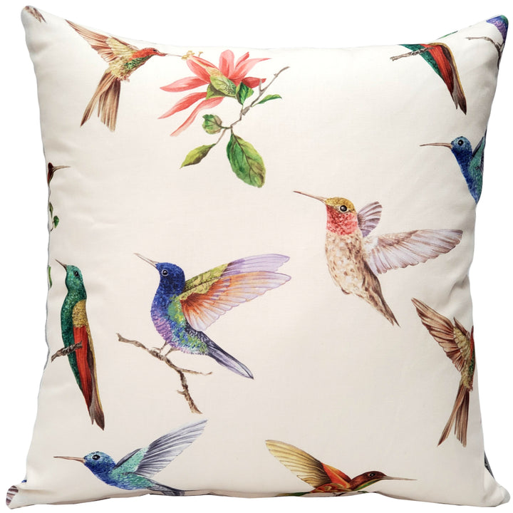 Monteverde Hummingbird Throw Pillow 21x21 Inches Cotton Polyfill Insert Image 2