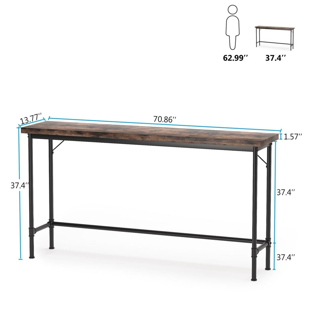 Tribesigns Narrow Console Table Industrial Entryway Table 37.4 Inch H HOGA-F1347 Image 8