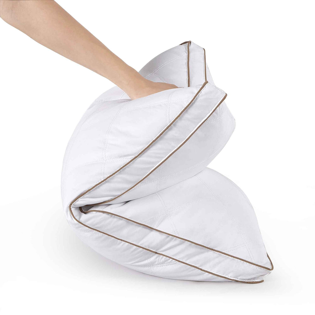 2 Pack Goose Feather Pillow Gusseted Pillow Image 6