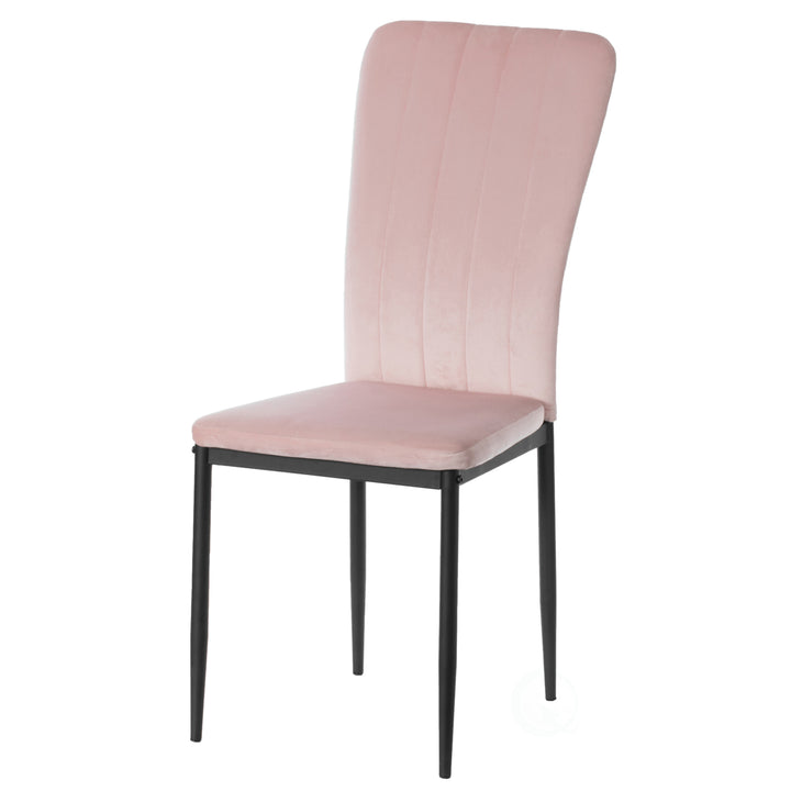 Modern And Contemporary Tufted Velvet Upholstered Accent Dining Chair Image 8