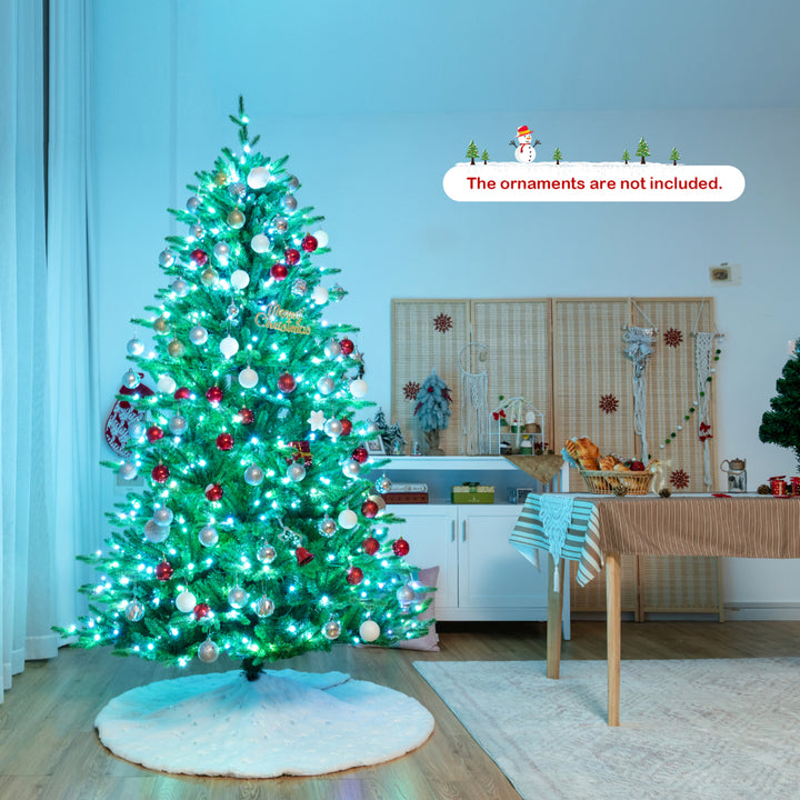 6/7/8 FT Pre-lit Artificial Christmas Tree w/ APP Control and 15 Lighting Modes Image 2