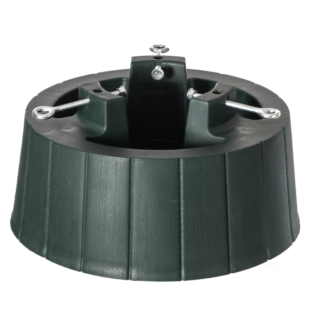 Plastic Christmas Tree Stand Green 15.75" with Screw Fastener Fits Up to 7 ft Image 2