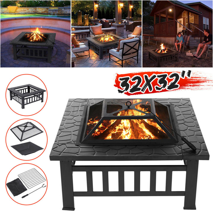 32" Fire Pit BBQ Image 1