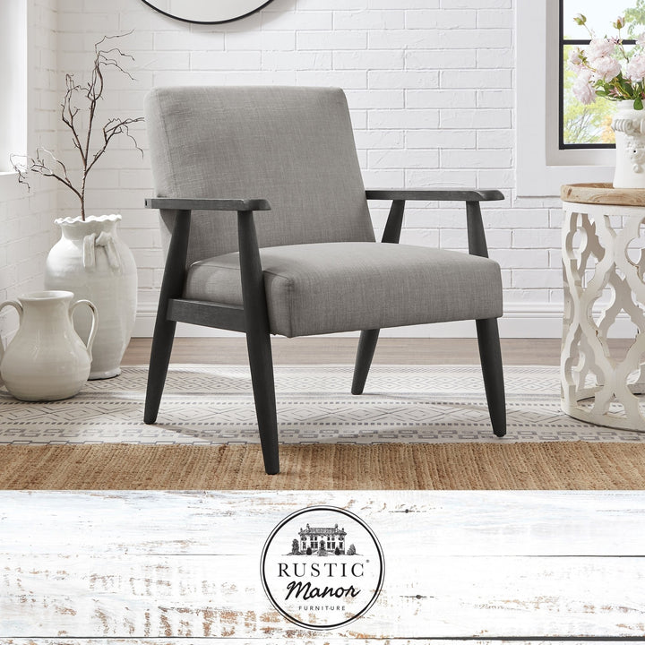 Vivianne Armchair-Upholstered-Square Arms-Sinuous Spring Image 1