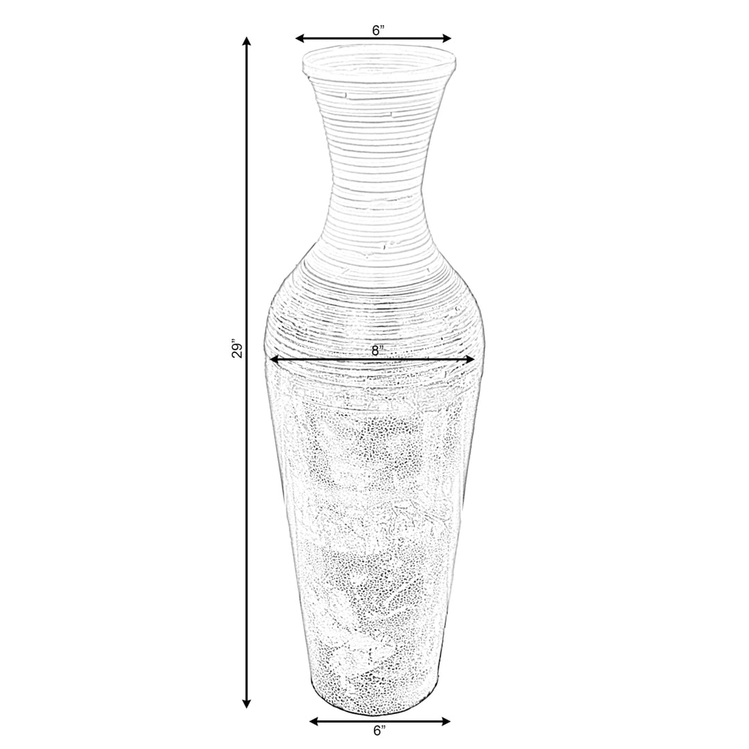 Large Bamboo Floor Vase 29 inch Modern for Dried Branches Flowers Image 5