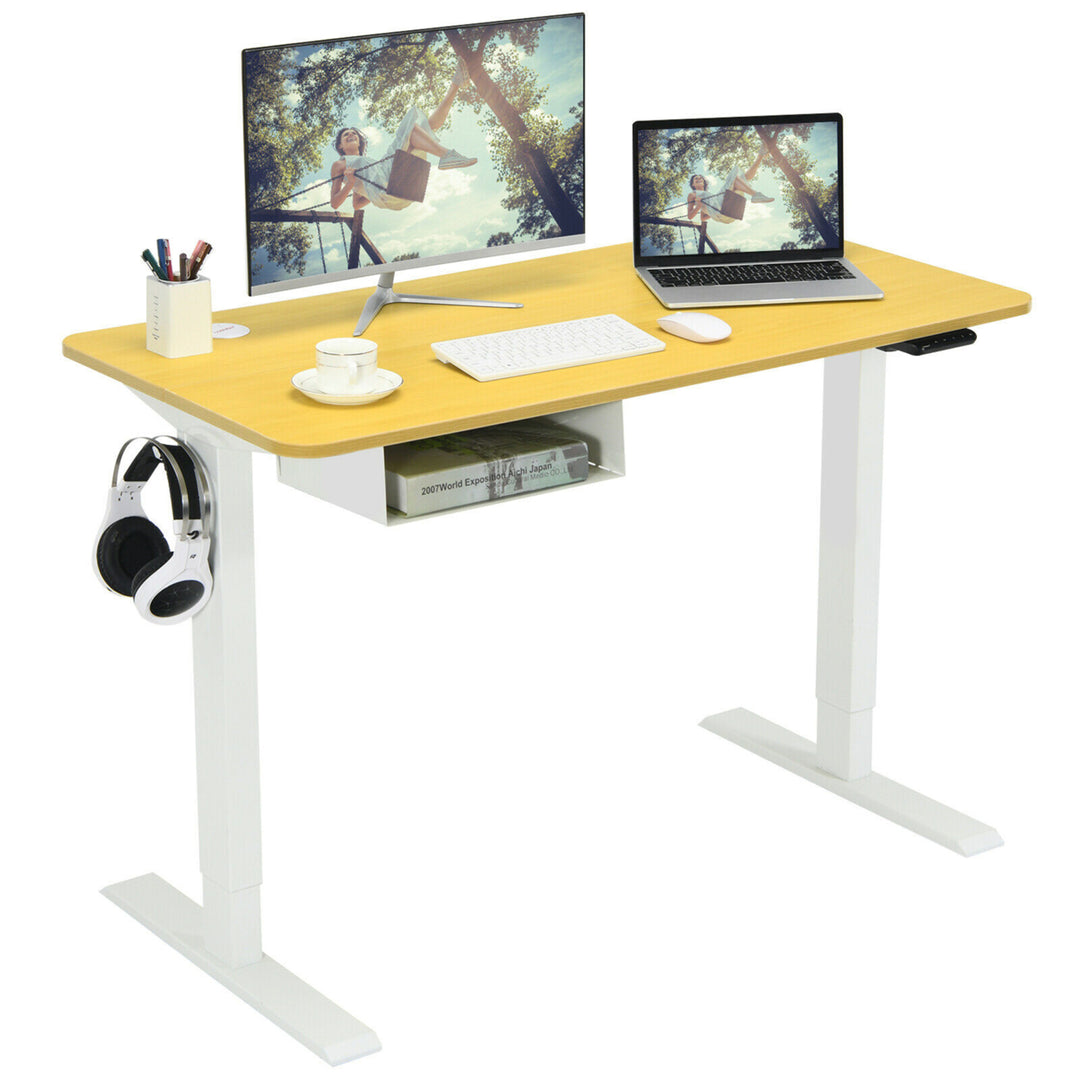 48 Electric Standing Desk Height Adjustable w/ Control Panel and USB Port Image 6