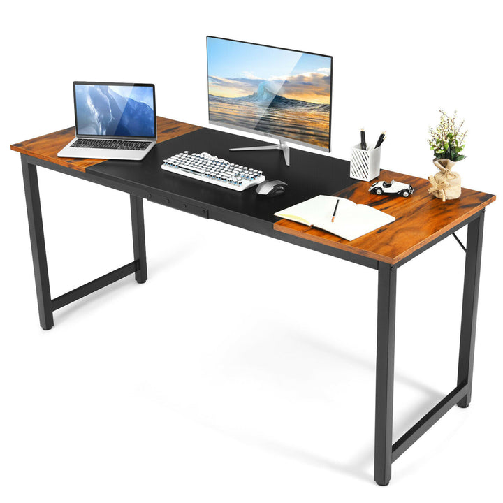 63 Large Computer Desk Writing Workstation Conference Table Home Office Image 8