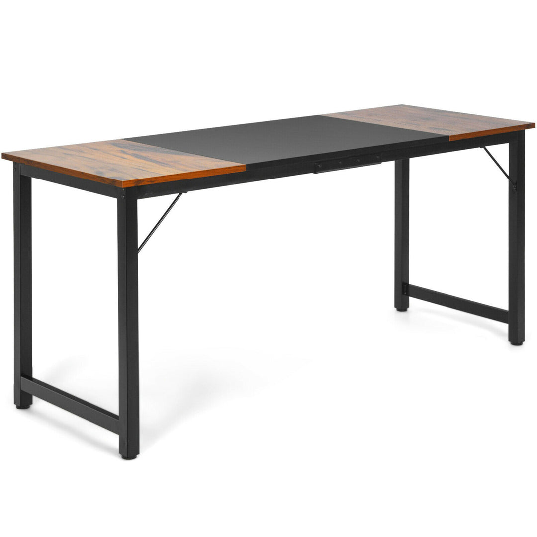 63 Large Computer Desk Writing Workstation Conference Table Home Office Image 9