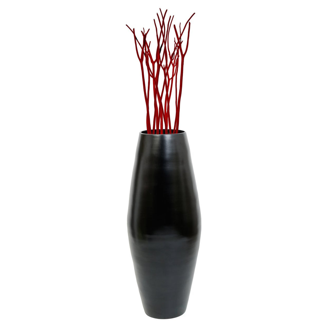 Uniquewise Bamboo Cylinder Shaped Floor Vase - Handcrafted Tall Decorative Vase - Ideal for Dining Room, Living Room, Image 6