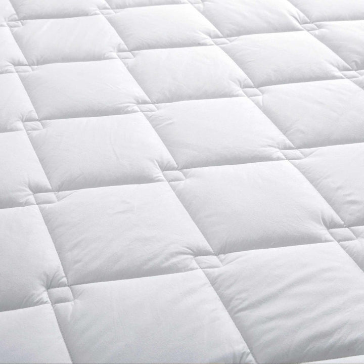 300 TC Cotton Cover Down Alternative Mattress Pad Topper, Quilted Design,ComforterableandSupportive , Deep Porket Image 6