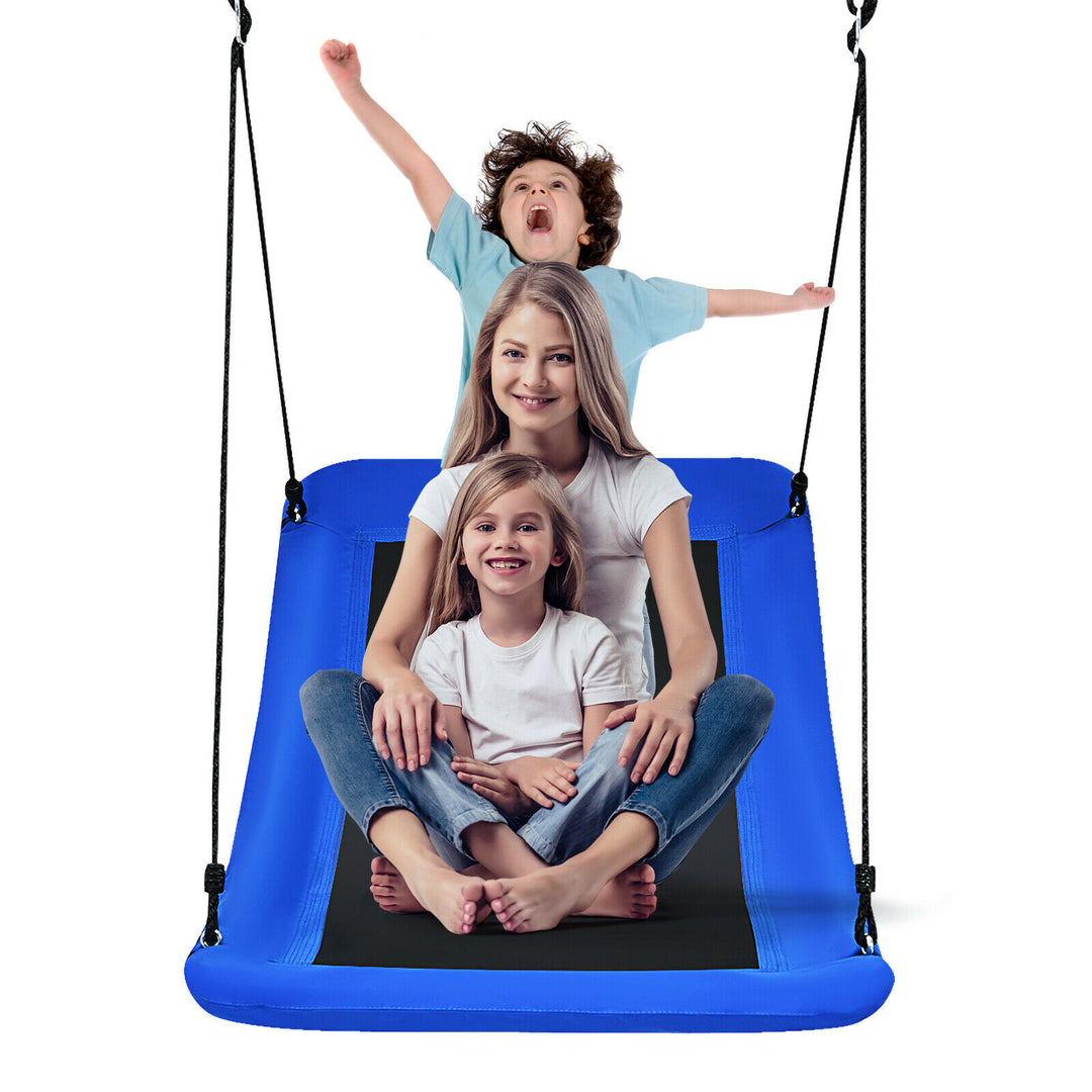 Patiojoy 700lb Giant 60" Skycurve Platform Tree Swing for Kids Adults Blue Image 1