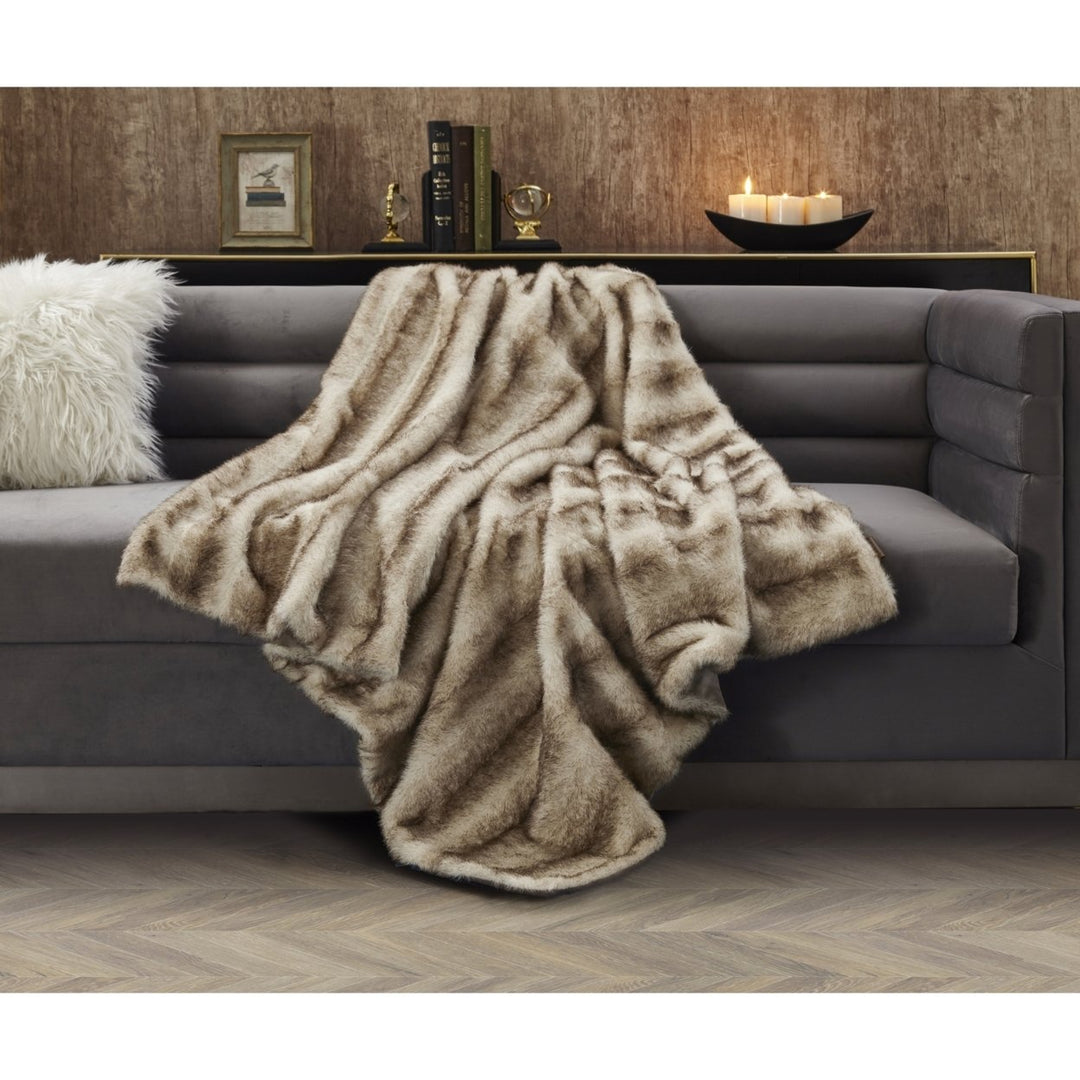 Avani Throw- Faux-Shaggy and Snuggly-Fluffy Cozy Texture Image 1